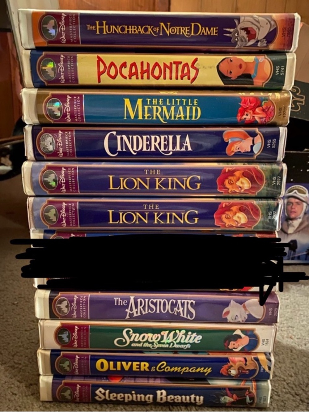 Disney Masterpiece Collection VHS tapes bundle